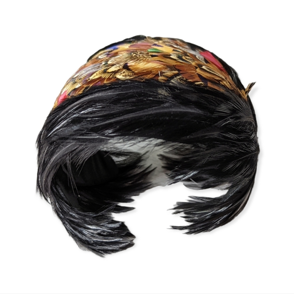 Vintage Feather Pinch Hat